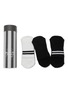 Main View - Click To Enlarge - MOVEACTIVE - Crew Non-Slip Grip Socks Set of 3 — Black