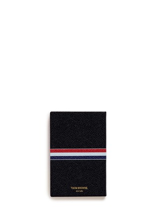 Figure View - Click To Enlarge - THOM BROWNE  - Small pebble leather notebook