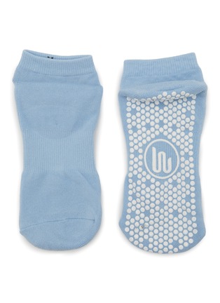 Detail View - Click To Enlarge - MOVEACTIVE - Classic Low Rise Grip Socks Set of 3 — Powder Blue