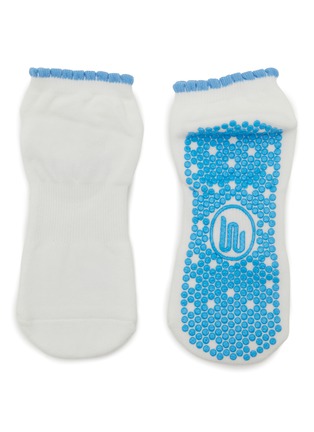 Detail View - Click To Enlarge - MOVEACTIVE - Classic Low Rise Grip Socks Set of 3 — Powder Blue