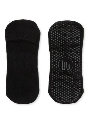 Detail View - Click To Enlarge - MOVEACTIVE - Classic Low Rise Grip Socks Set of 3 — Black