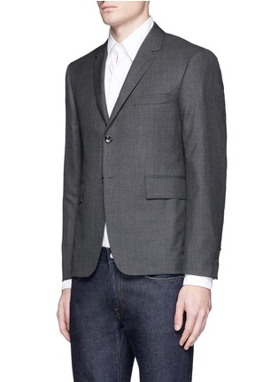 Front View - Click To Enlarge - THOM BROWNE  - Turtle embroidered wool blazer