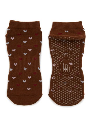  - MOVEACTIVE - Classic Low Rise Grip Socks Set of 3 — Espresso