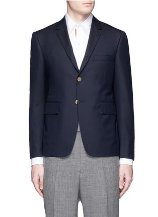 Main View - Click To Enlarge - THOM BROWNE  - Crab embroidered wool blazer