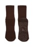 Detail View - Click To Enlarge - MOVEACTIVE - Crew Non-Slip Grip Socks Set of 3 — Espresso