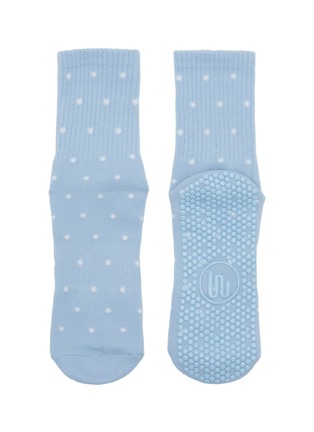  - MOVEACTIVE - Crew Non-Slip Grip Socks Set of 3 — Powder Blue