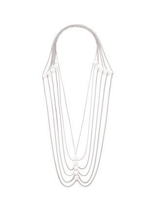 Main View - Click To Enlarge - TASAKI - Freshwater pearl silver tiered necklace