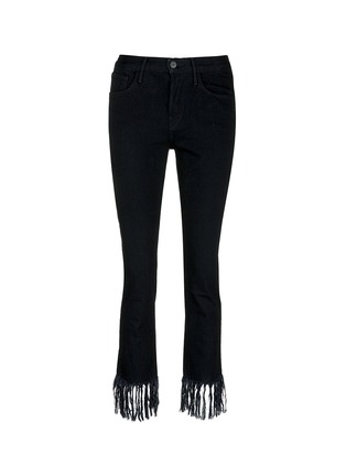 Main View - Click To Enlarge - 3X1 - 'WM3' fringed cuff cropped jeans