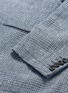 Detail View - Click To Enlarge - ARMANI COLLEZIONI - Cotton-linen hopsack blazer