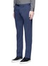Front View - Click To Enlarge - ARMANI COLLEZIONI - Tailored stretch cotton blend pants