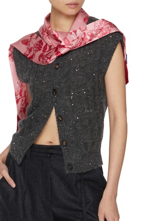 Figure View - Click To Enlarge - ST. PIECE - Blair Silk Skinny Scarf