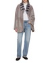 Figure View - Click To Enlarge - FABIO GAVAZZI - Reversible Chinchilla Fur Shearling Coat