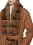  - FABIO GAVAZZI - Reversible Sable Fur Suede Shearling Coat
