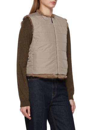 Detail View - Click To Enlarge - FABIO GAVAZZI - Reversible Sable Fur Vest