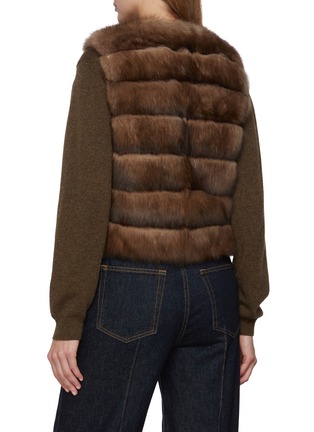 Back View - Click To Enlarge - FABIO GAVAZZI - Reversible Sable Fur Vest