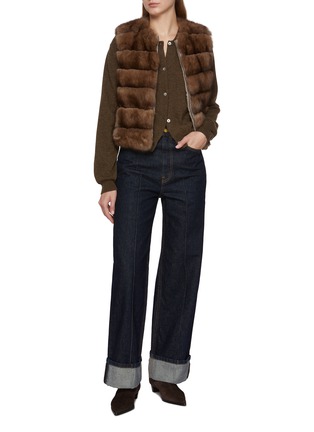 Figure View - Click To Enlarge - FABIO GAVAZZI - Reversible Sable Fur Vest