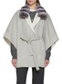 Main View - Click To Enlarge - FABIO GAVAZZI - Chinchilla Fur Cashmere Cape