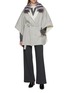 Figure View - Click To Enlarge - FABIO GAVAZZI - Chinchilla Fur Cashmere Cape