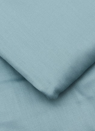 Detail View - Click To Enlarge - YVES DELORME - Triomphe Fitted Sheet — Fjord