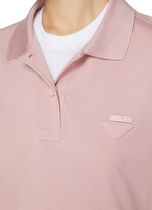  - PRADA - Logo Patch Polo Top