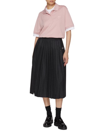 Figure View - Click To Enlarge - PRADA - Logo Patch Polo Top