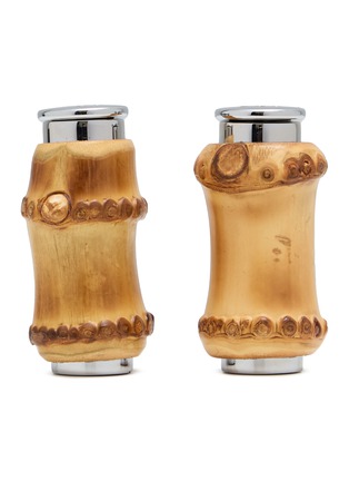 Main View - Click To Enlarge - LORENZI MILANO - Bamboo Root Salt And Pepper Shaker Set