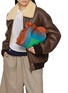 Figure View - Click To Enlarge - LOEWE - x Josef Albers Medium Flamenco Leather Shoulder Bag