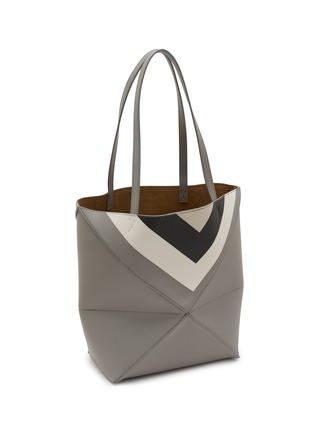 Detail View - Click To Enlarge - LOEWE - x Josef Albers Puzzle Fold Leather Tote Bag