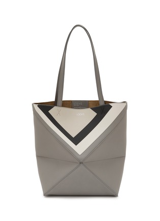 Main View - Click To Enlarge - LOEWE - x Josef Albers Puzzle Fold Leather Tote Bag