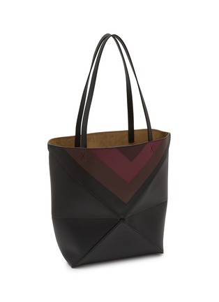 Detail View - Click To Enlarge - LOEWE - x Josef Albers Puzzle Fold Leather Tote Bag