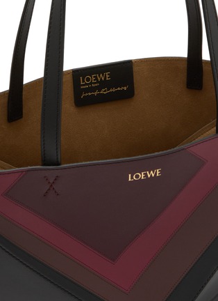Detail View - Click To Enlarge - LOEWE - x Josef Albers Puzzle Fold Leather Tote Bag
