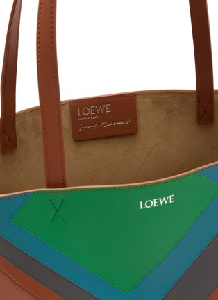 Detail View - Click To Enlarge - LOEWE - x Josef Albers Puzzle Fold Leather Tote Bag