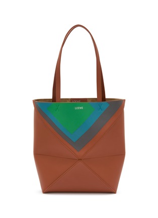 Main View - Click To Enlarge - LOEWE - x Josef Albers Puzzle Fold Leather Tote Bag