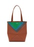 Main View - Click To Enlarge - LOEWE - x Josef Albers Puzzle Fold Leather Tote Bag