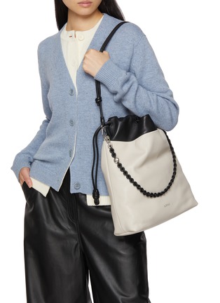 Front View - Click To Enlarge - LOEWE - Flamenco Bicolour Leather Purse Tote Bag