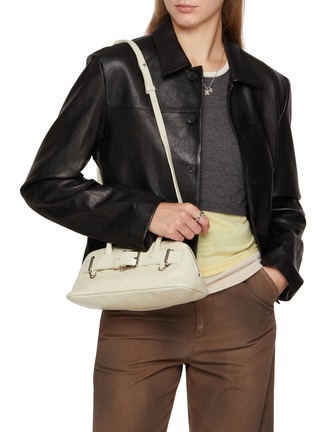 Figure View - Click To Enlarge - OSOI - Mini Zip Brocle Leather Bag