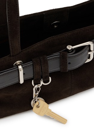 Detail View - Click To Enlarge - OSOI - Mini Shoulder Brocle Suede Bag