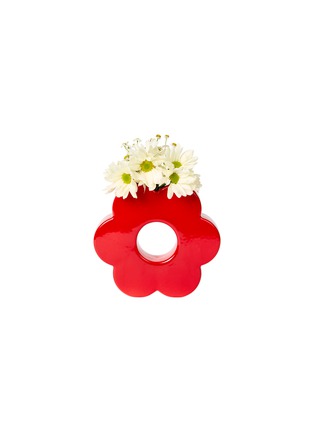 Detail View - Click To Enlarge - DOIY - Daisy Dreams Vase — Red