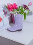 Detail View - Click To Enlarge - DOIY - Rodeo Cowboy Boot Vase — Lilac