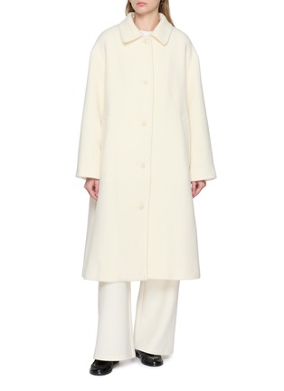 Main View - Click To Enlarge - BOINIGAN - Single Breasted Wool Cashmere Blend Overcoat