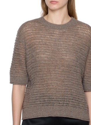  - BOINIGAN - Short Sleeve Wool Cashmere Knit Top