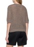 Back View - Click To Enlarge - BOINIGAN - Short Sleeve Wool Cashmere Knit Top