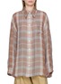 BOINIGAN Chequered Wool Ramie Knit Shirt