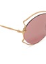 Detail View - Click To Enlarge - MIU MIU - Pinched wire rim sunglasses