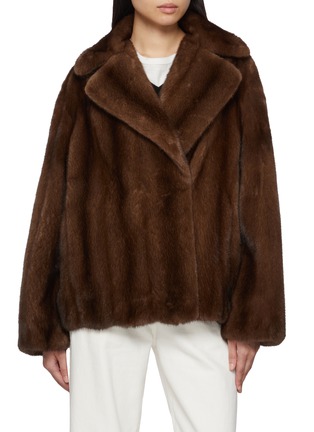 Main View - Click To Enlarge - YVES SALOMON - Mink Fur Jacket