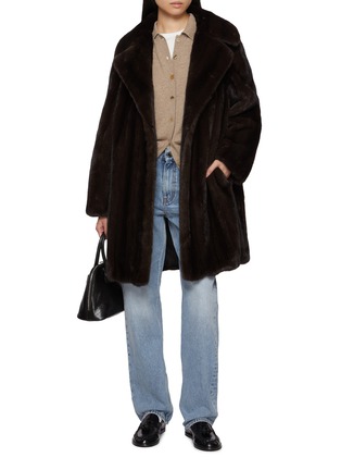 Figure View - Click To Enlarge - YVES SALOMON - Mink Fur Manteau Coat