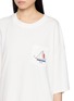  - SUNDAYFRUITMARKET - Boat Embroidered Pocket Cotton T-Shirt