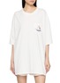 SUNDAYFRUITMARKET Boat Embroidered Pocket Cotton T-Shirt