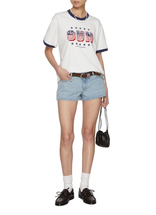 Figure View - Click To Enlarge - SUNDAYFRUITMARKET - Sun Star Cotton T-Shirt