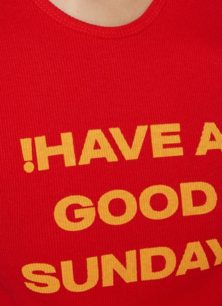  - SUNDAYFRUITMARKET - Good Sunday Cotton Ribbed Tank Top